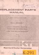 Kearney & Trecker 2CH-205CH, Milling pub. 53, Replacment Parts Manual 1978